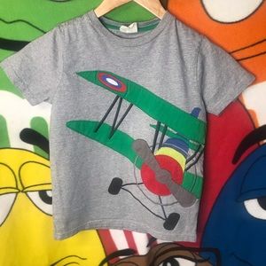 Kids Mini Bowden Embroidered Plane Shirt
